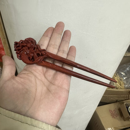 Natural Wooden Hair Stick Set - 17cm U Shape Mermaid Hairpin (美人鱼)