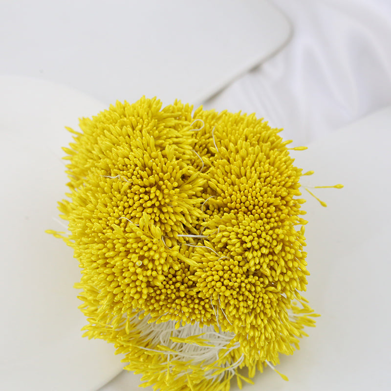 Pointed Tip 1.5mm Pearlescent Double Head Flower Stamens - Artificial Floral Pistils for DIY Crafts & Flower Making