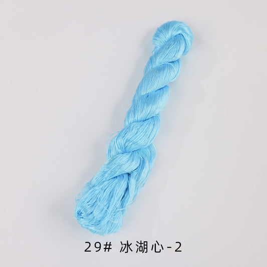 400m Suzhou Embroidery Untwisted Mulberry Silk Thread(Blue02)