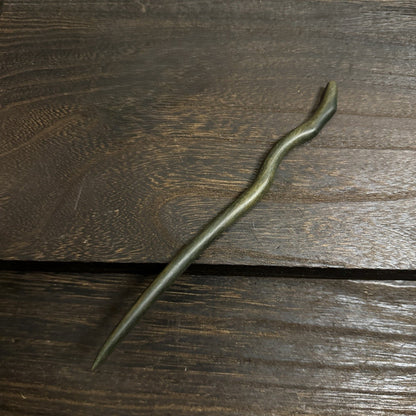 Natural Green Sandalwood Hair Stick Set - Premium Heartwood Designs #18cm绿檀