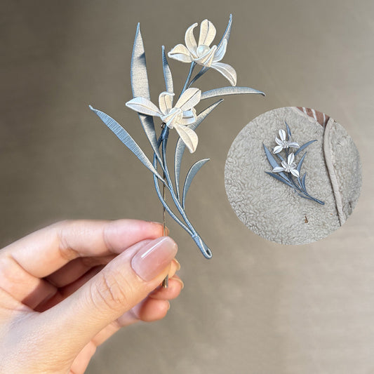 Orchid Brooch Chanhua Materials Flowers DIY Kit - Include Detailed Video Tutorial