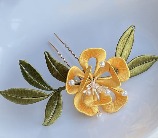 Taoxin Camellia Chanhua Hairpin Materials Flowers DIY Kit - Include Detailed Video Tutorial