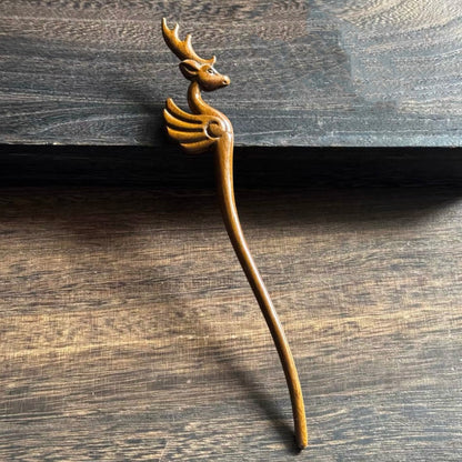 Golden Phoebe Wood Hair Stick | Natural Wooden Hairpin for Buns, Updos & DIY Projects