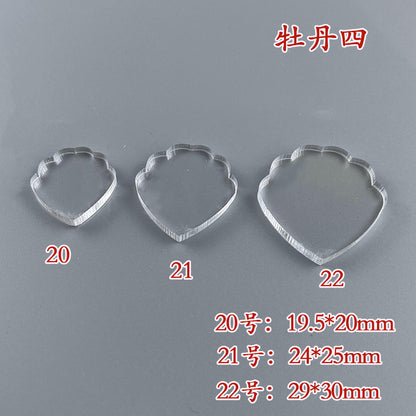 Clear Acrylic Wire Shaping Templates | Petal & Leaf Forms for Filigree Jewelry