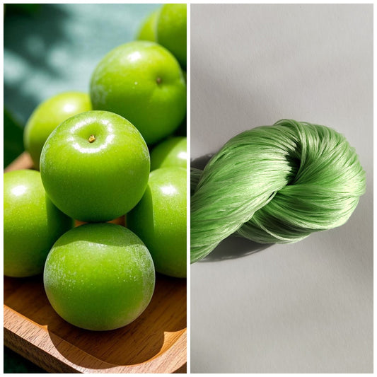 20g 5A Raw Silk Mulberry Silk Thread(%青梅绿) - For Ronghua, Wigs