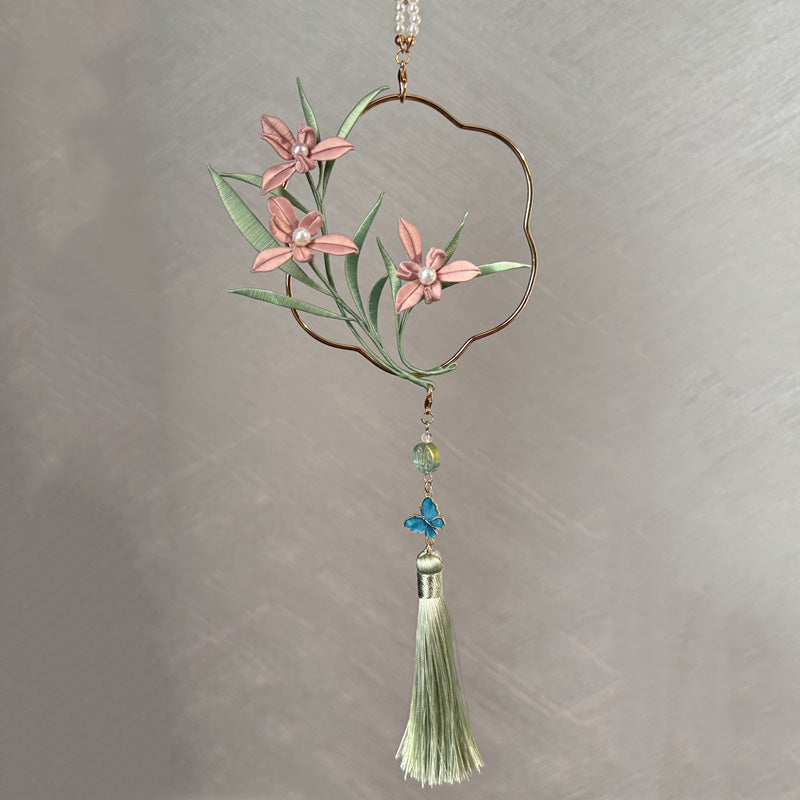 Orchid Ring Pendant Chanhua Materials Flowers DIY Kit - Include Detailed Video Tutorial