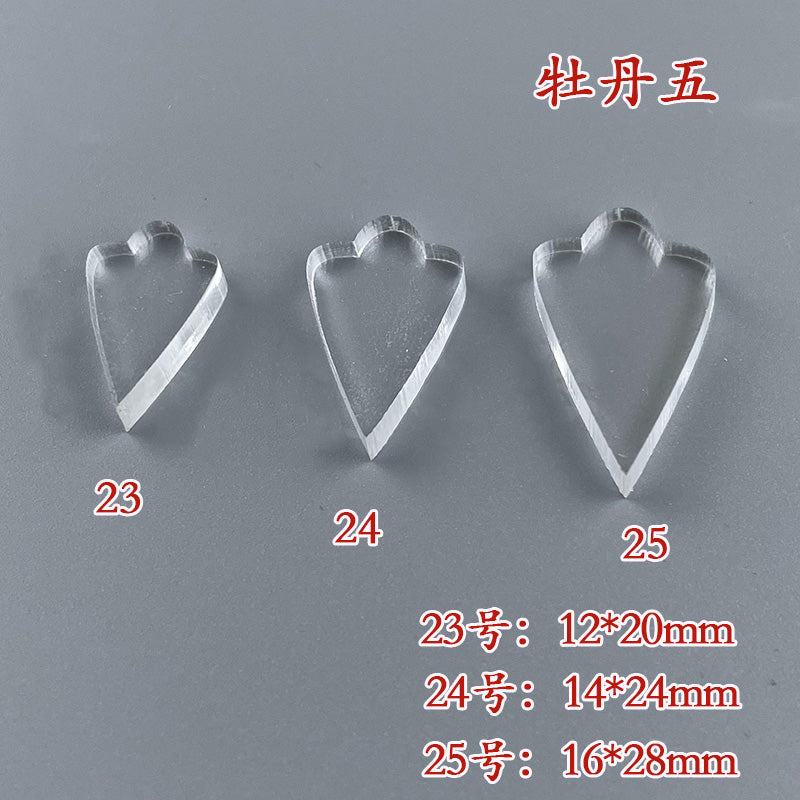 Clear Acrylic Wire Shaping Templates | Petal & Leaf Forms for Filigree Jewelry