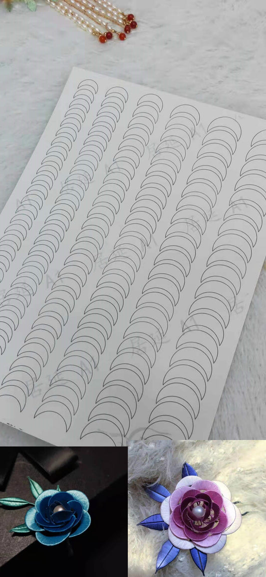 JY DIY Chanhua Paper Template for Traditional Hair Accessories - A Series