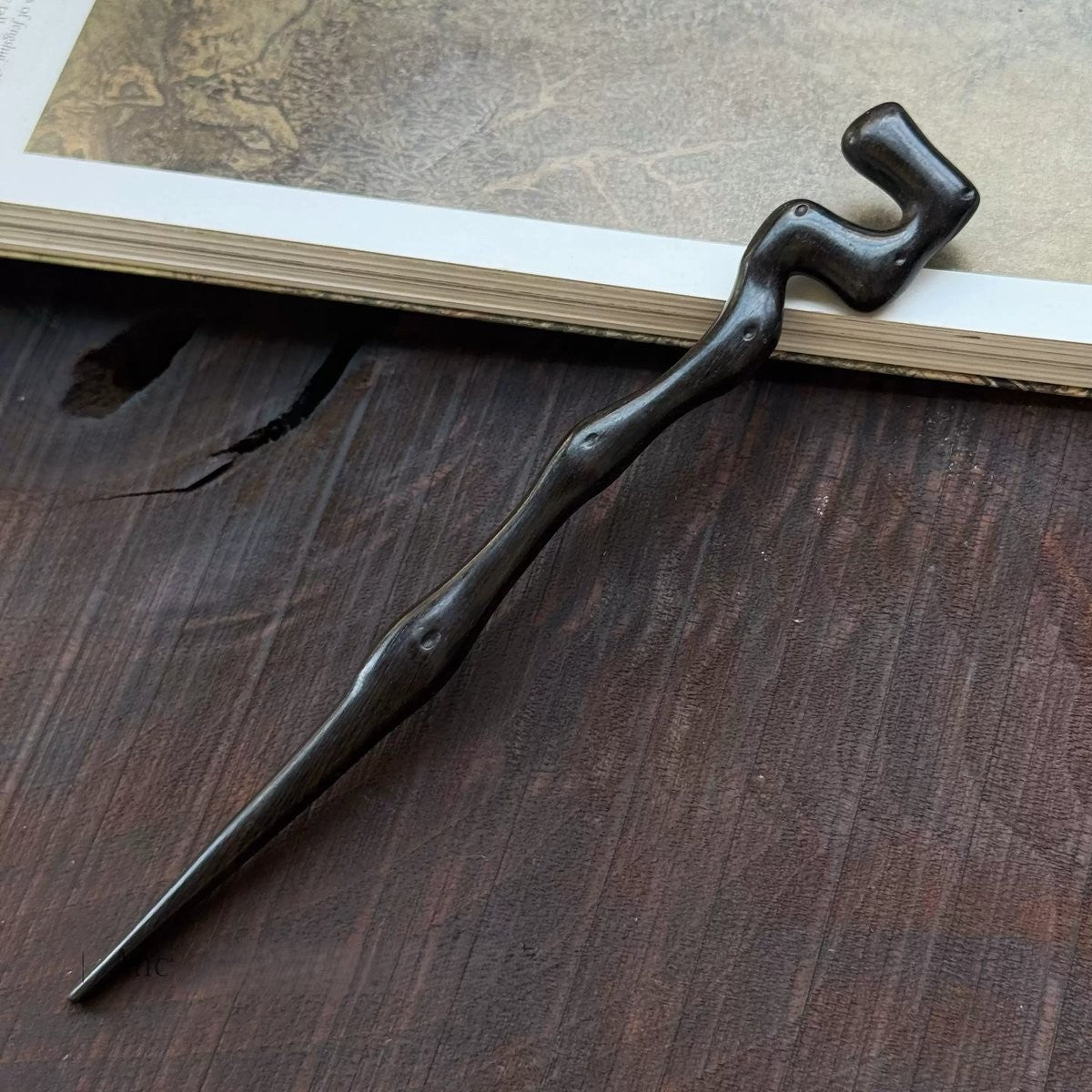 Natural African Blackwood Hair Stick Set - Big Dipper Design #天魁七星