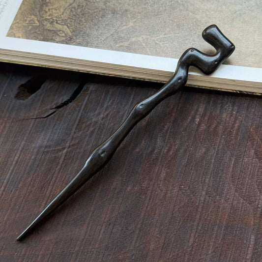 Natural African Blackwood Hair Stick Set - Big Dipper Design #天魁七星