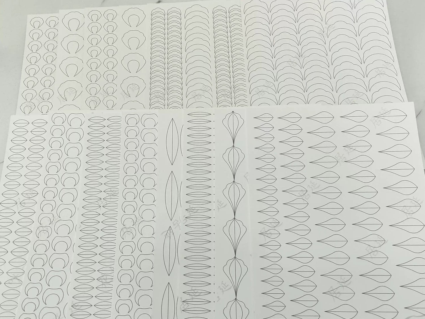 Garland - JY DIY Chanhua Paper Template for Traditional Hair Accessories