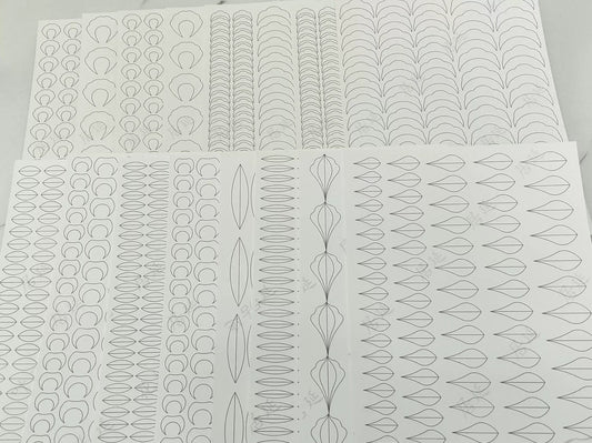 Garland - JY DIY Chanhua Paper Template for Traditional Hair Accessories