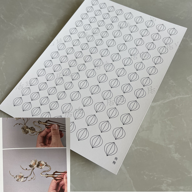 JY DIY Chanhua Paper Template for Traditional Hair Accessories - Zhanfang Series