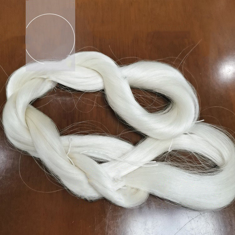 Untwisted, Non-Mesh Raw Silk Natural Mulberry Silk Thread - For Ronghua, Wigs