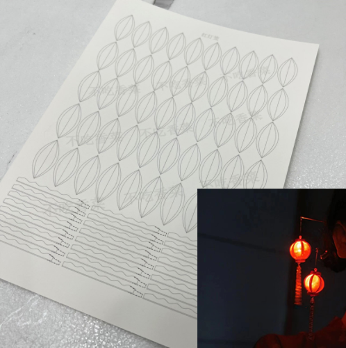 Small Lantern - JY DIY Chanhua Paper Template for Traditional Hair Accessories