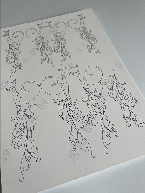 JY DIY Chanhua Paper Template for Traditional Hair Accessories - G Series