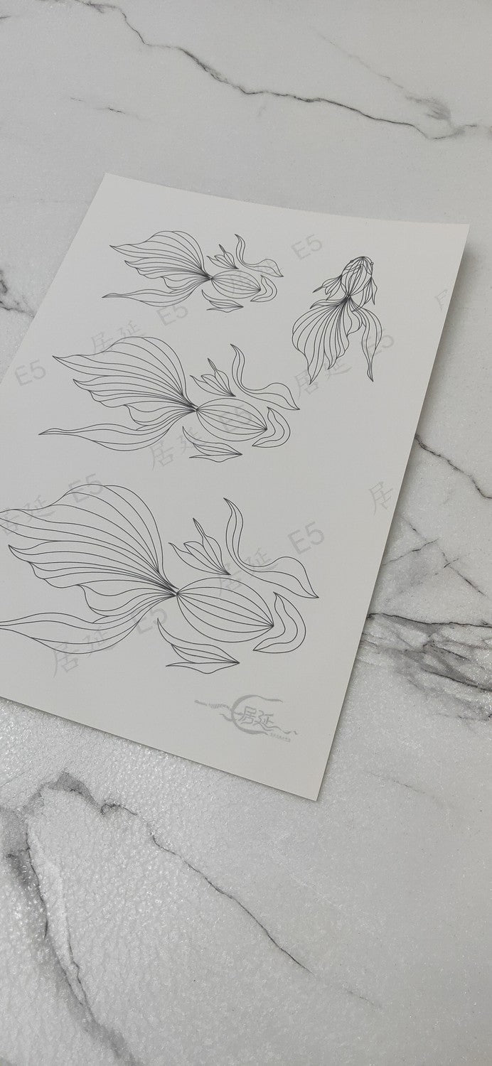 JY DIY Chanhua Paper Template for Traditional Hair Accessories - E Series