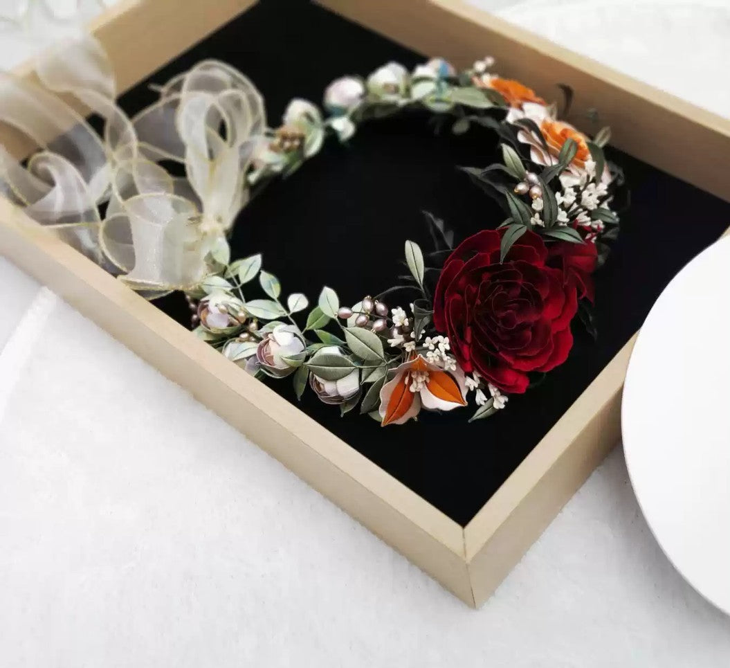 Garland - JY DIY Chanhua Paper Template for Traditional Hair Accessories