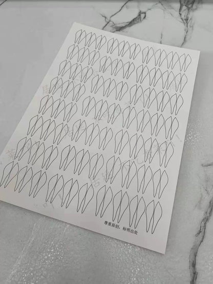 Cash Coin - JY DIY Chanhua Paper Template for Traditional Hair Accessories