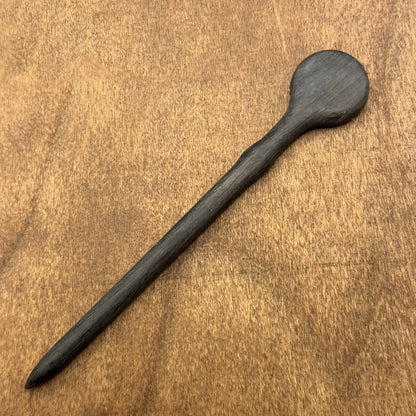 Natural African Blackwood Hair Stick - Fuxi Bagua Design Hairpin #伏羲