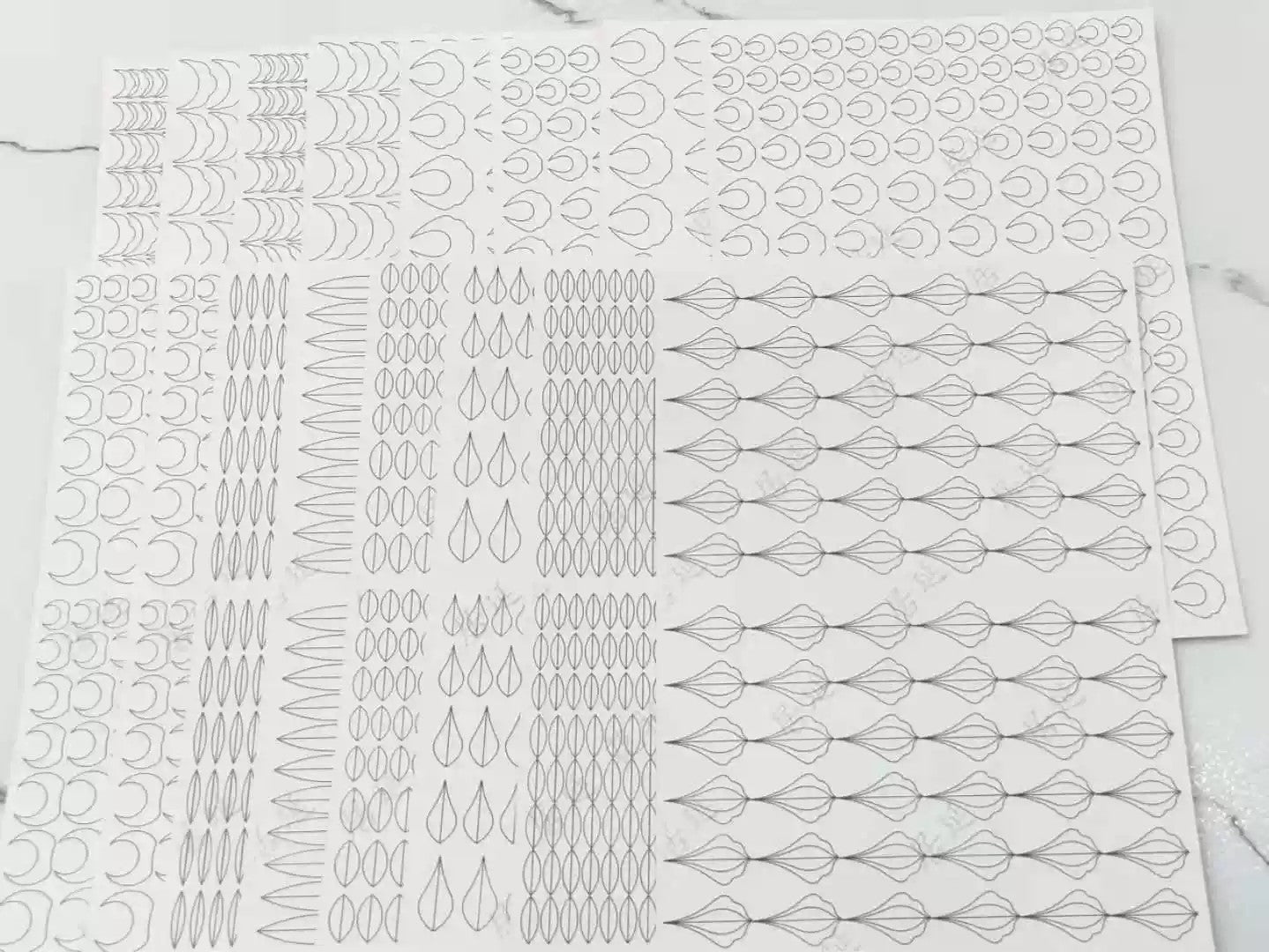 Garland - JY DIY Chanhua Paper Template for Traditional Hair Accessories