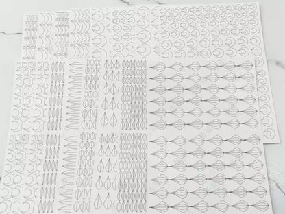 Garland - JY DIY Chanhua Paper Template for Traditional Hair Accessories