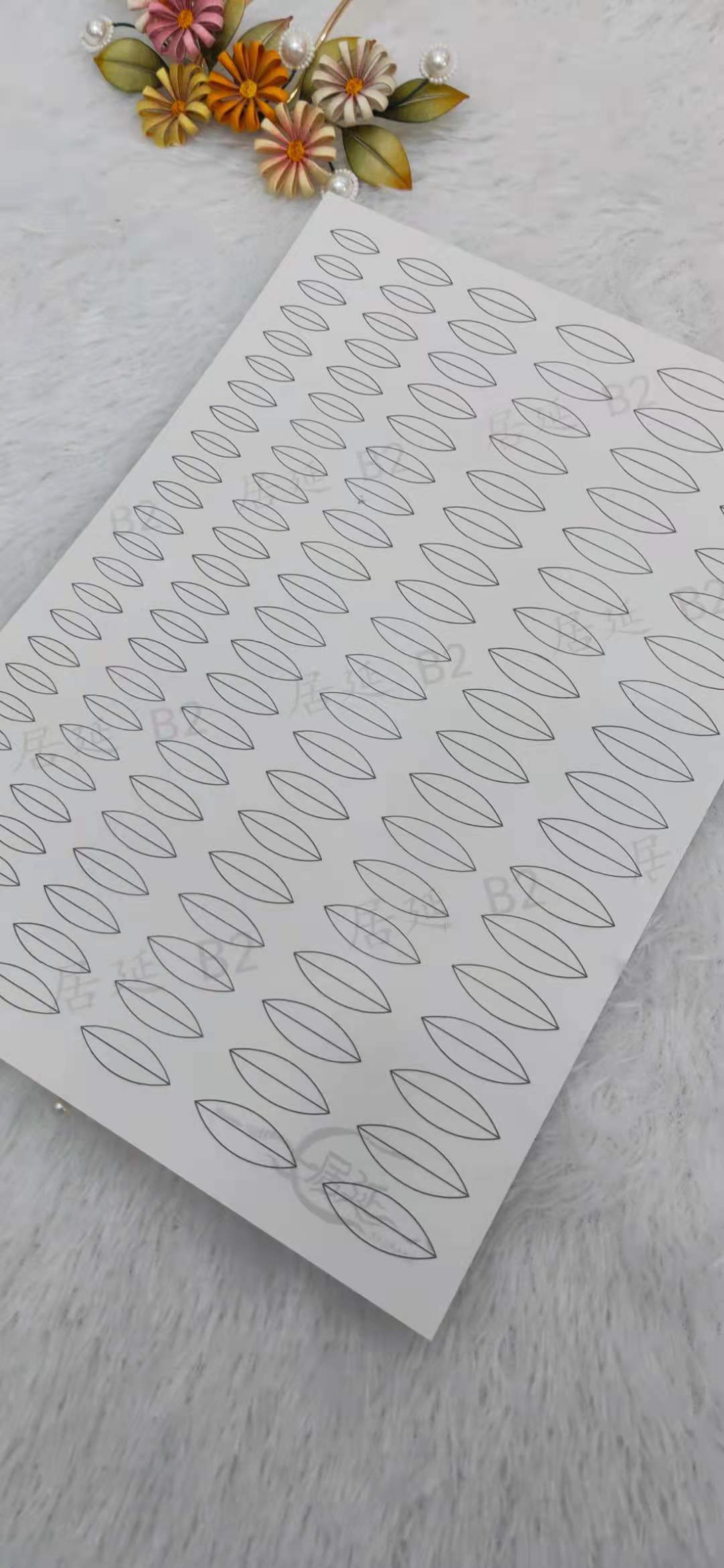 JY DIY Chanhua Paper Template for Traditional Hair Accessories - B Series