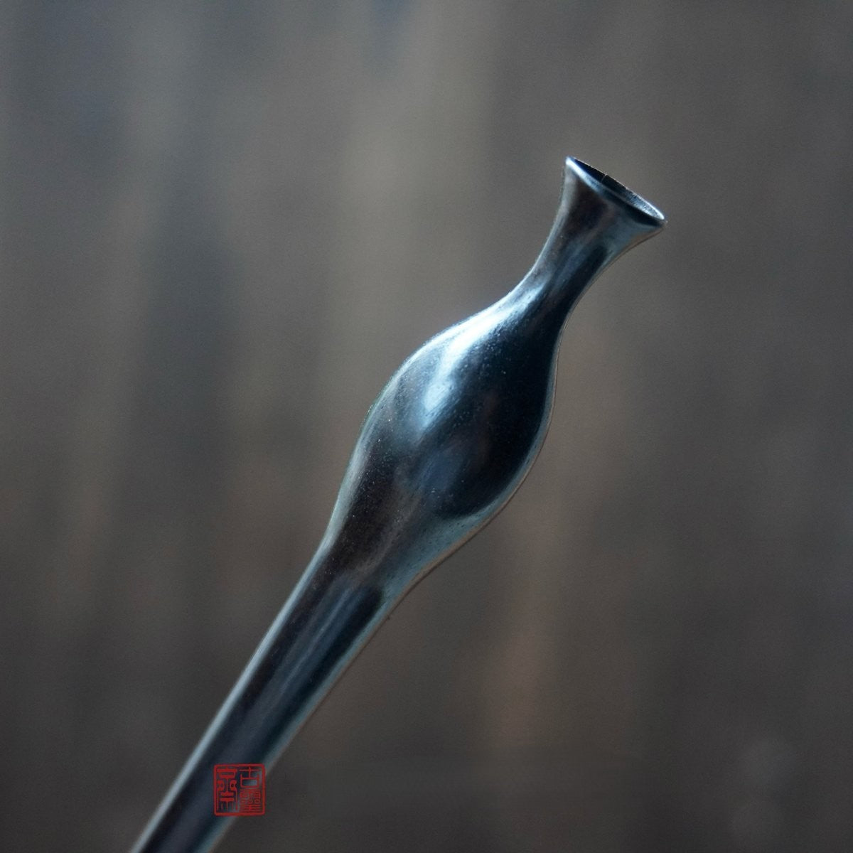 Natural African Blackwood Hair Stick - Vase (Flower Bottle) Design #花瓶簪