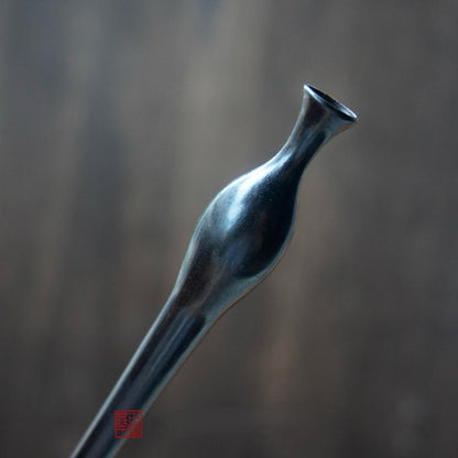 Natural African Blackwood Hair Stick - Vase (Flower Bottle) Design #花瓶簪