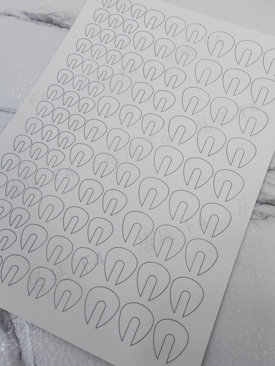 JY DIY Chanhua Paper Template for Traditional Hair Accessories - F Series