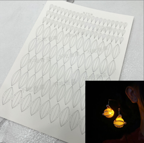 Small Lantern - JY DIY Chanhua Paper Template for Traditional Hair Accessories
