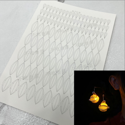 Small Lantern - JY DIY Chanhua Paper Template for Traditional Hair Accessories