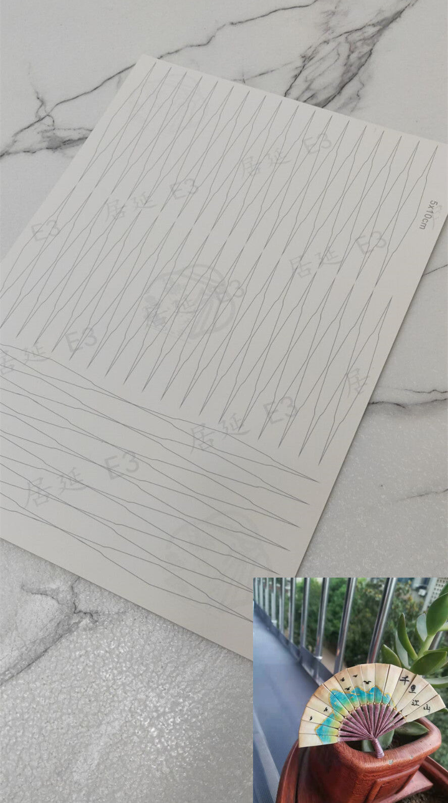 JY DIY Chanhua Paper Template for Traditional Hair Accessories - E Series