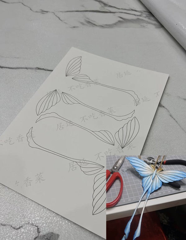 JY DIY Chanhua Paper Template for Traditional Hair Accessories - BC Series