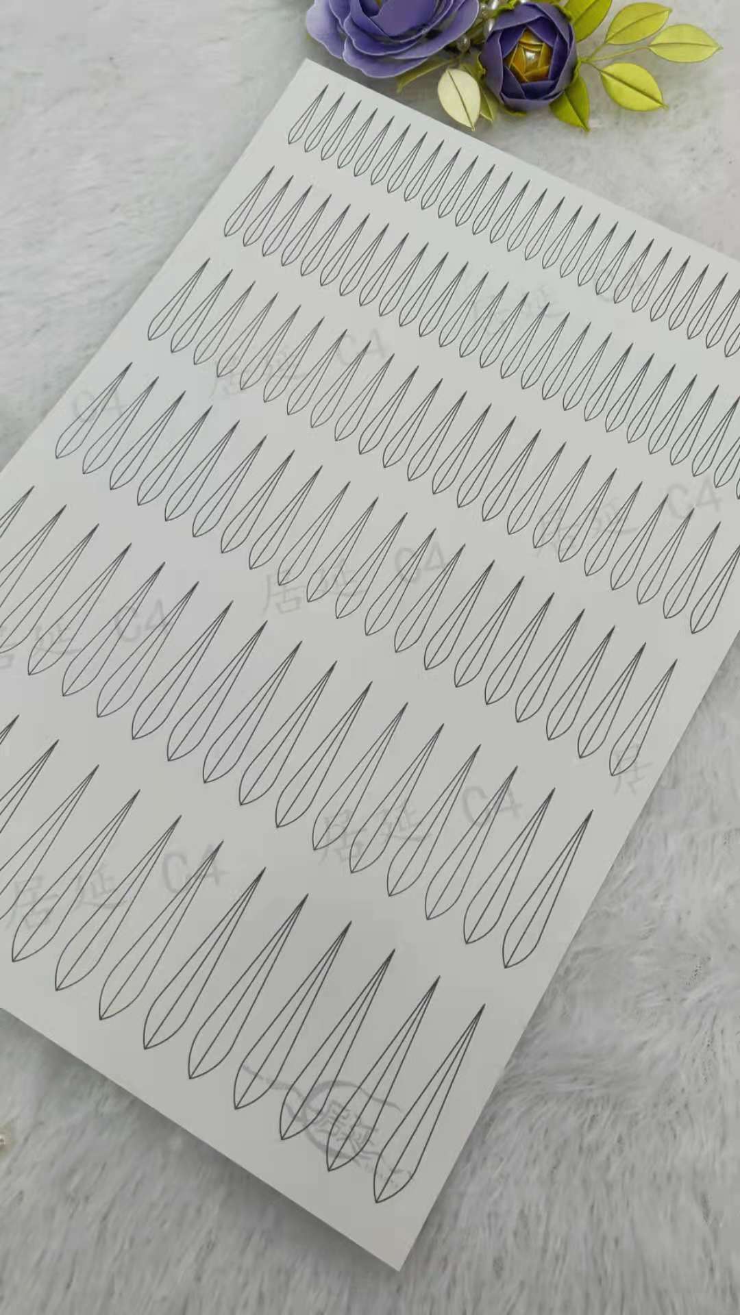 JY DIY Chanhua Paper Template for Traditional Hair Accessories - C Series