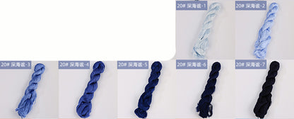 400m Suzhou Embroidery Untwisted Mulberry Silk Thread(Blue01)