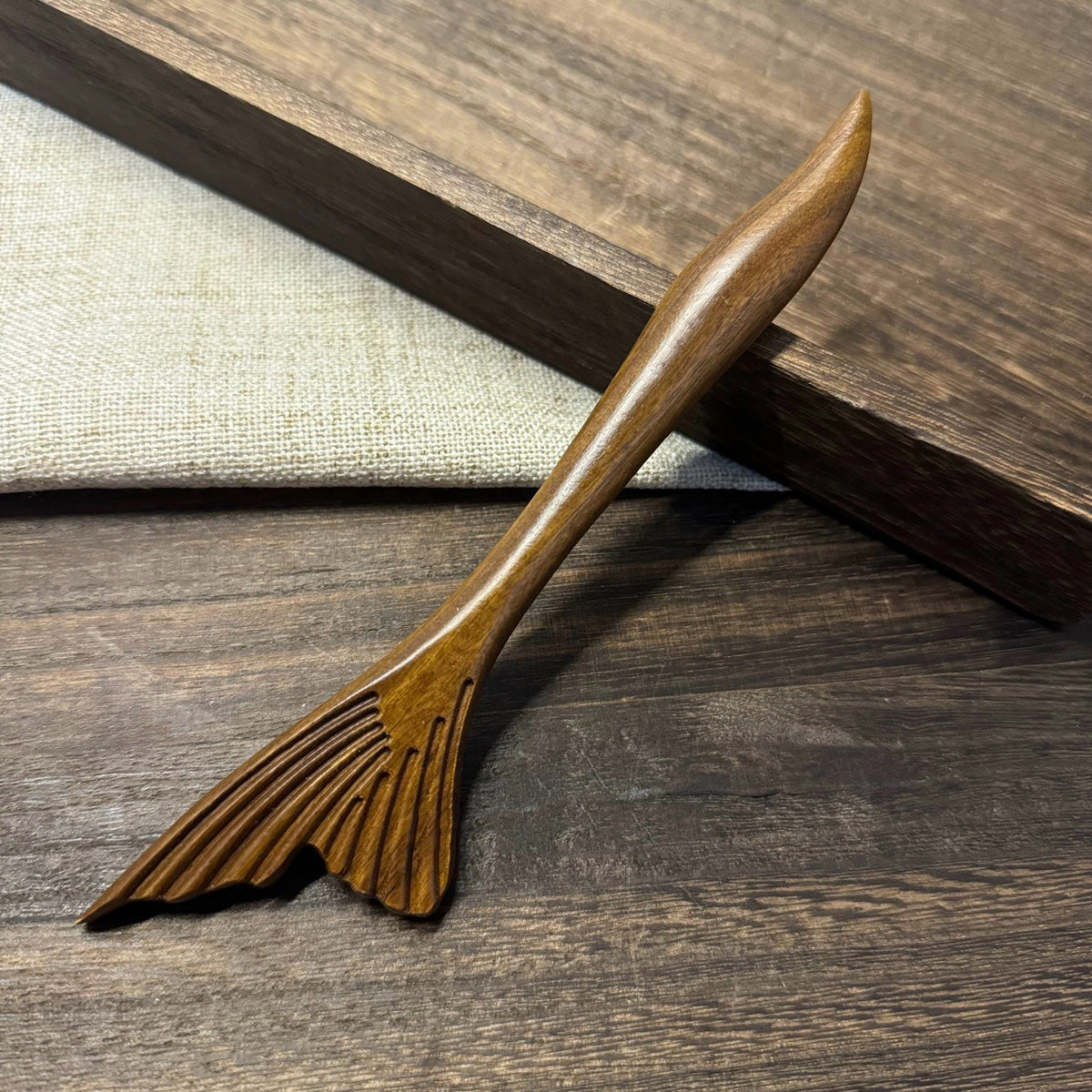 Golden Phoebe Wood Hair Stick | Natural Wooden Hairpin for Buns, Updos & DIY Projects