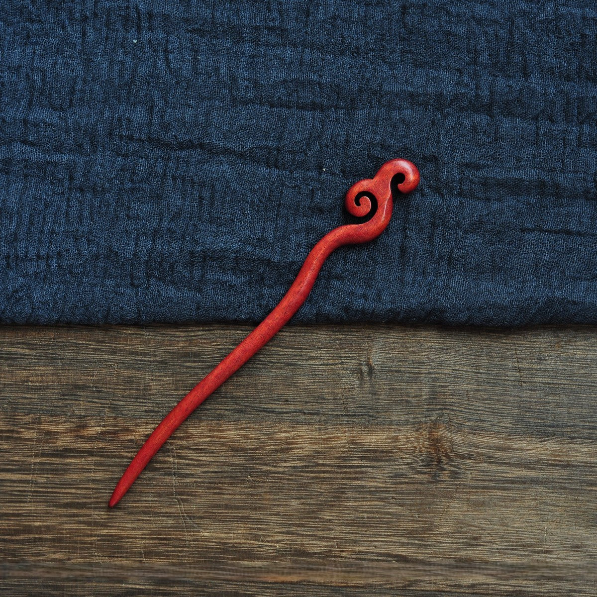 Natural Red Sandalwood Hair Stick Set - Assorted Designs 18cm Hairpins #红檀木发簪合集