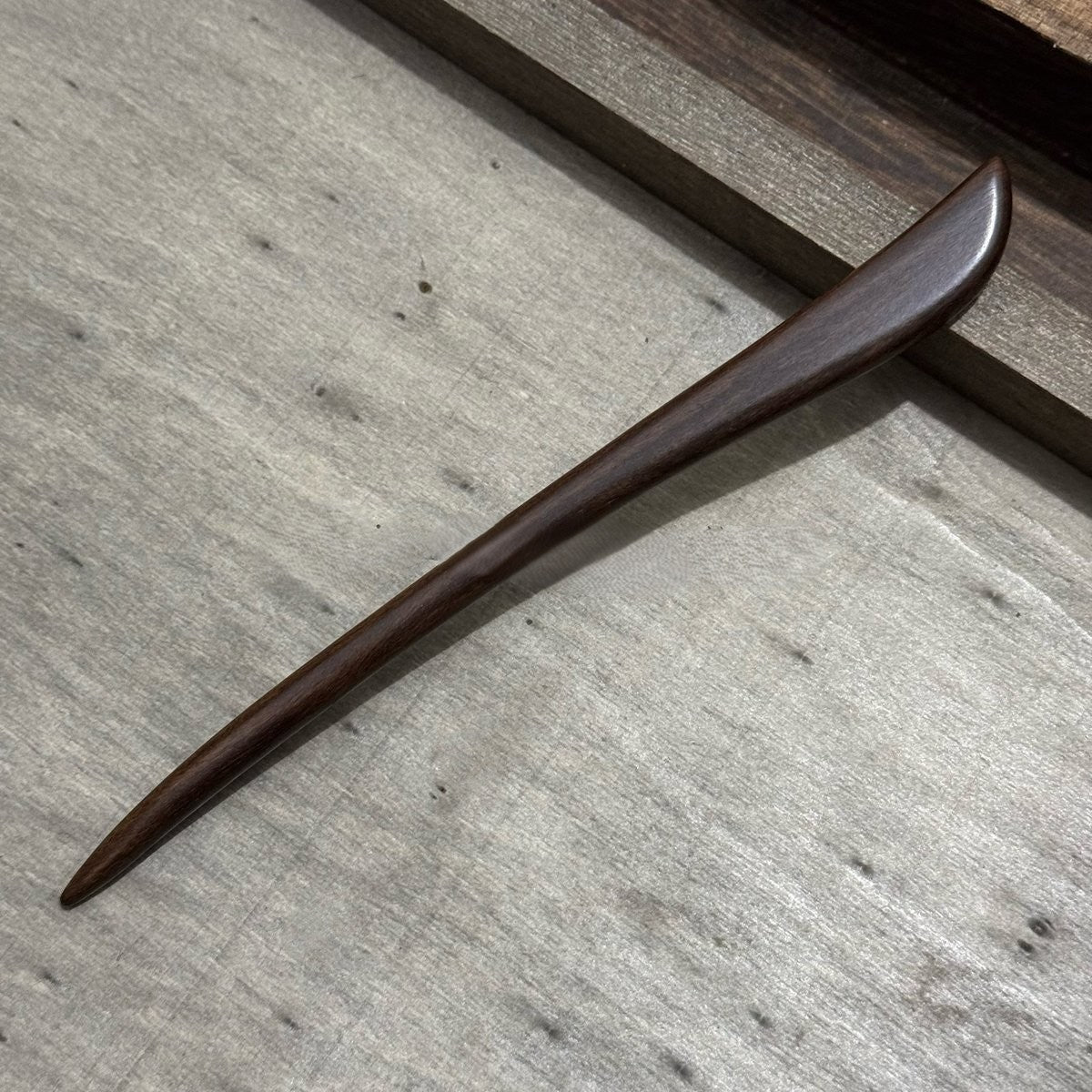 Natural Big-Leaf Rosewood Hair Stick Set - 18cm Carved Designs #18cm国标大叶紫檀