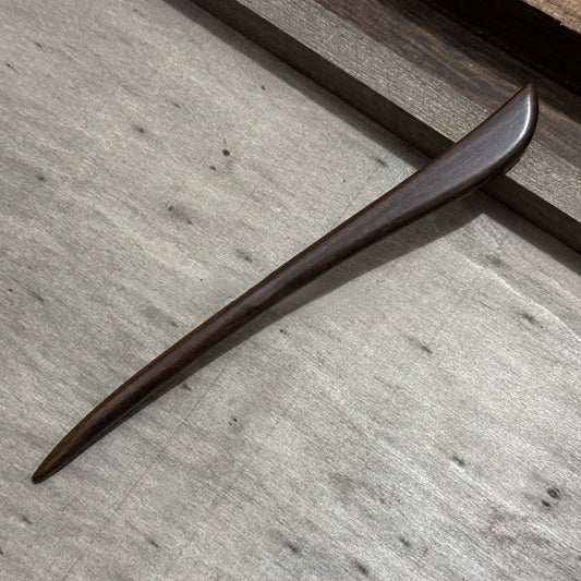 Natural Big-Leaf Rosewood Hair Stick Set - 18cm Carved Designs #18cm国标大叶紫檀