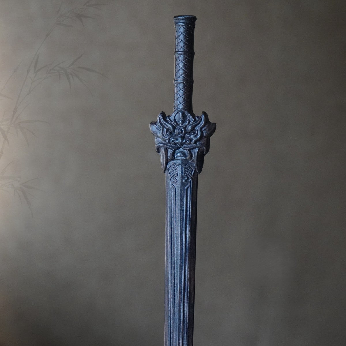 Natural Rosewood Hair Stick Set - Lion Jue Sword Design Hairpin #狮厥