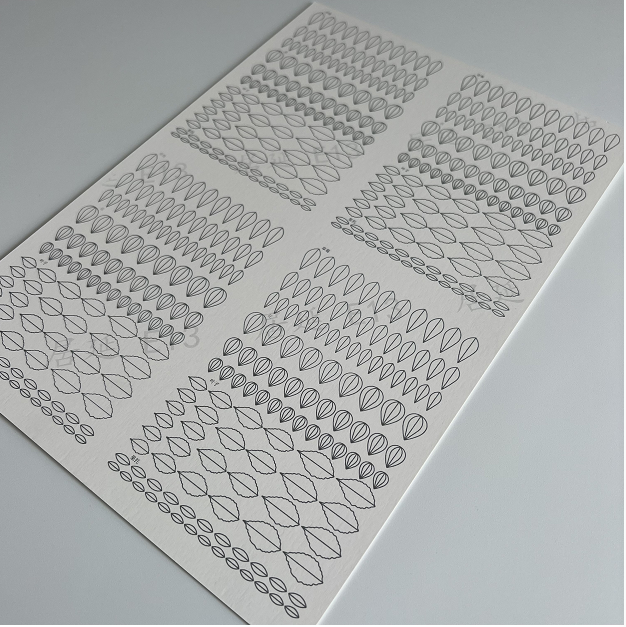 JY DIY Chanhua Paper Template for Traditional Hair Accessories - Super Small Size Series