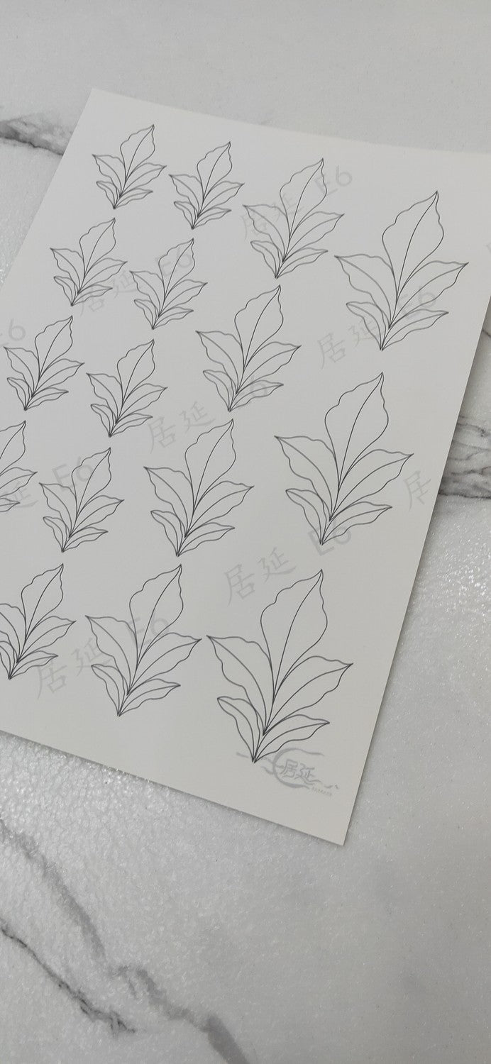 JY DIY Chanhua Paper Template for Traditional Hair Accessories - E Series