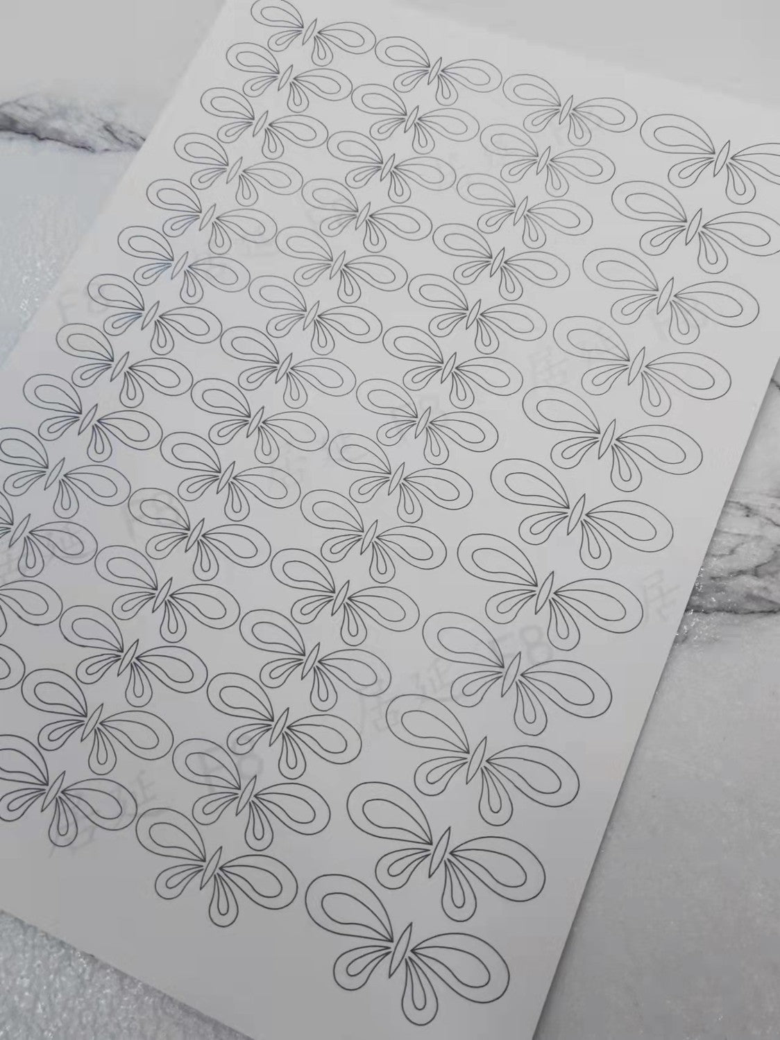 JY DIY Chanhua Paper Template for Traditional Hair Accessories - F Series