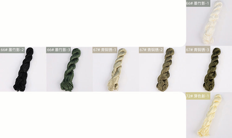 400m Suzhou Embroidery Untwisted Mulberry Silk Thread(Grey02)