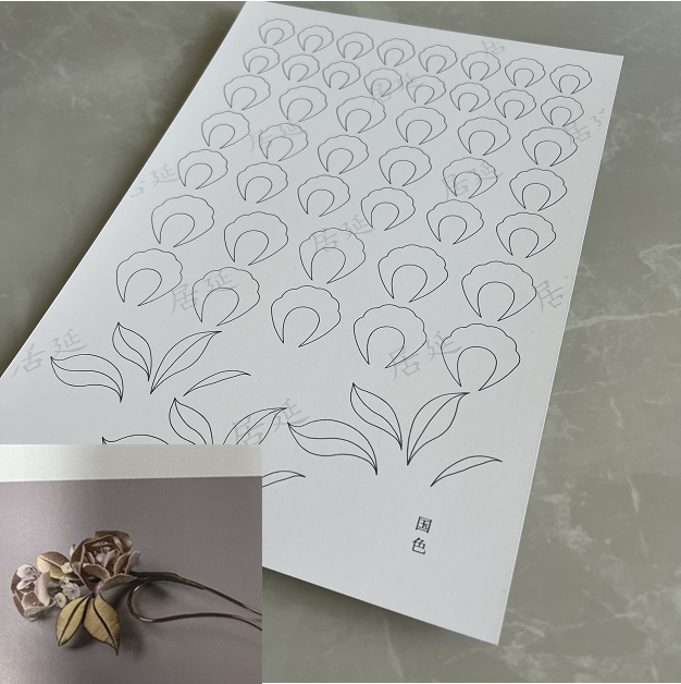 JY DIY Chanhua Paper Template for Traditional Hair Accessories - Zhanfang Series