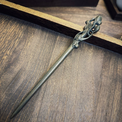 Natural Argentine Green Sandalwood Hair Stick Set - Heartwood of Green Sandalwood #绿檀发簪合集