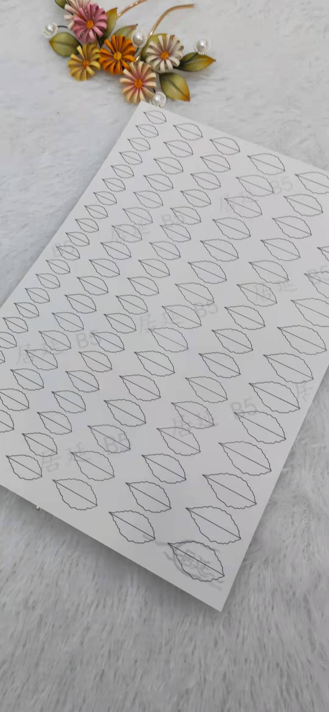 JY DIY Chanhua Paper Template for Traditional Hair Accessories - B Series