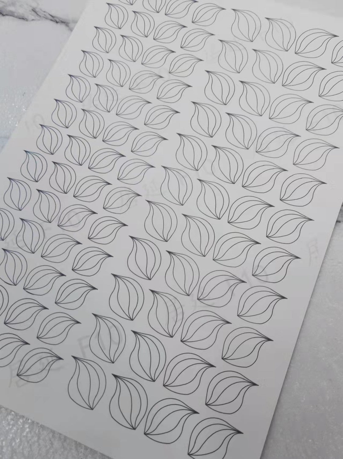 JY DIY Chanhua Paper Template for Traditional Hair Accessories - F Series