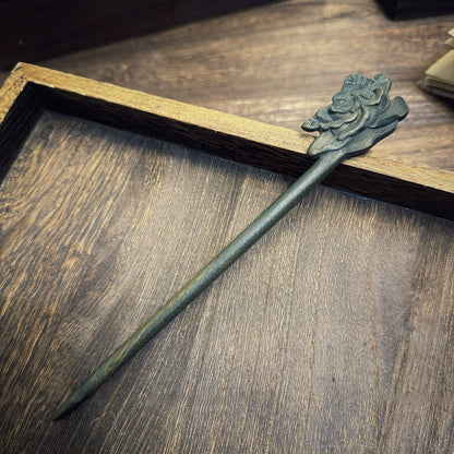 Natural Argentine Green Sandalwood Hair Stick Set - Heartwood of Green Sandalwood #绿檀发簪合集